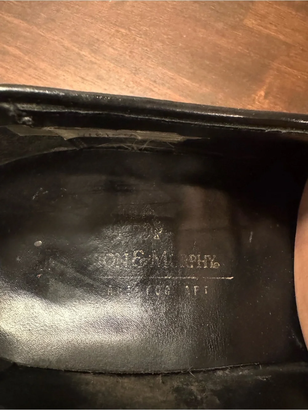 Johnston & Murphy Black Leather Tassel Loafers